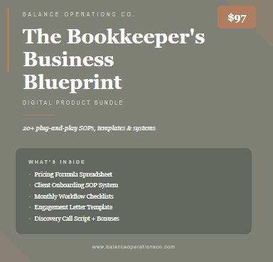 The Bookkeeper's Business Blueprint
