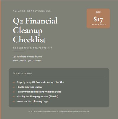 Q2 Financial Cleanup Checklist